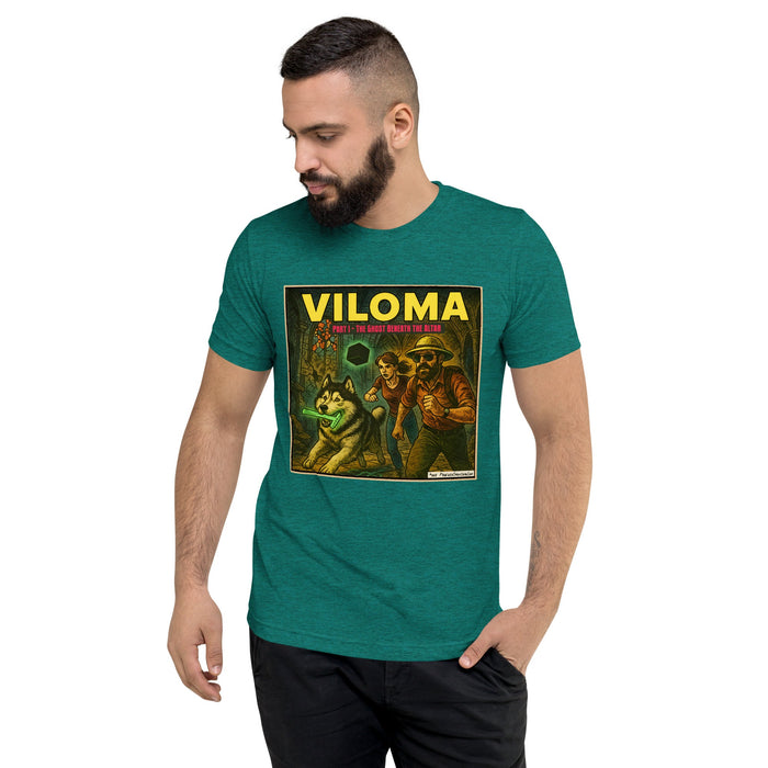 VILOMA: The Ghost Beneath the Altar Comic Art T-shirt | DB Logo on Back! - Phoenix Artisan Accoutrements