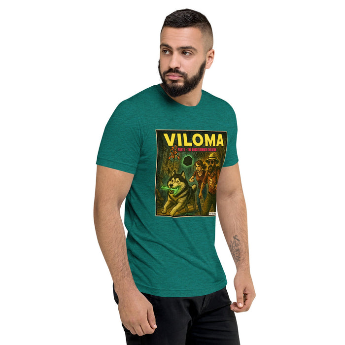 VILOMA: The Ghost Beneath the Altar Comic Art T-shirt | DB Logo on Back! - Phoenix Artisan Accoutrements