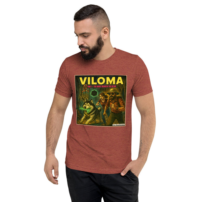 VILOMA: The Ghost Beneath the Altar Comic Art T-shirt | DB Logo on Back! - Phoenix Artisan Accoutrements