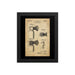 Vintage Automatic Shave Brush Patent Drawing Framed Print | 1954 - Phoenix Artisan Accoutrements