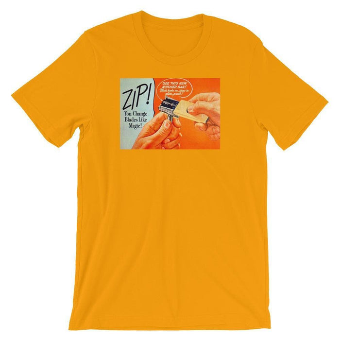 Vintage Blade Advert Short-Sleeve Unisex T-Shirt - Phoenix Artisan Accoutrements