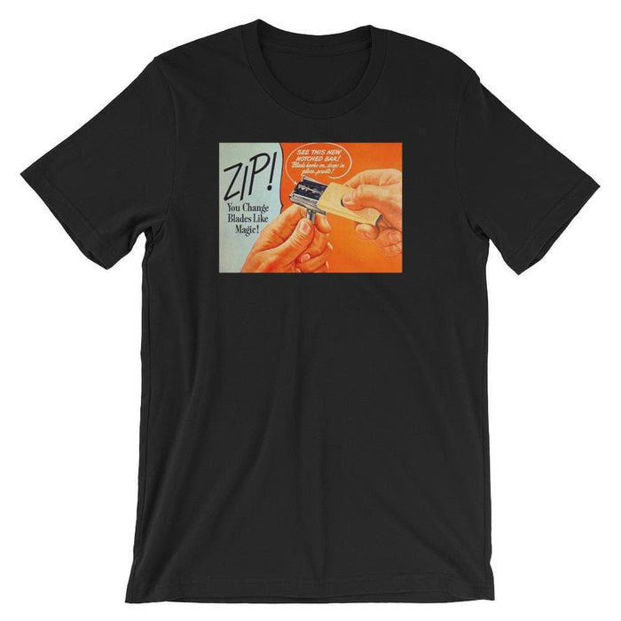 Vintage Blade Advert Short-Sleeve Unisex T-Shirt - Phoenix Artisan Accoutrements