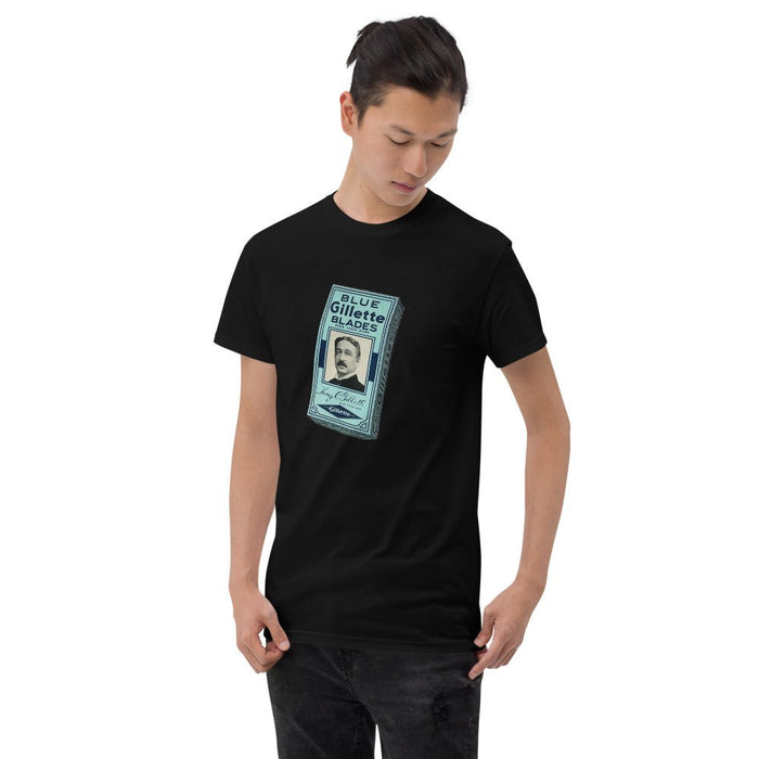 Vintage Blue Blades Short Sleeve T-Shirt | Heavier Weight & Classic Fit Tee - Phoenix Artisan Accoutrements