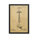 Vintage "Folding Head" Safety Razor Patent Drawing Framed Print - Phoenix Artisan Accoutrements