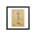 Vintage "Folding Head" Safety Razor Patent Drawing Framed Print - Phoenix Artisan Accoutrements