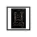Vintage Gillette TTO Patent Drawing 1935 Elegant Black Framed Print - Phoenix Artisan Accoutrements