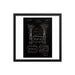 Vintage Gillette TTO Patent Drawing 1935 Elegant Black Framed Print - Phoenix Artisan Accoutrements