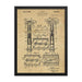 Vintage Gillette TTO Safety Razor Patent Drawing Framed Print - Phoenix Artisan Accoutrements