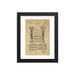 Vintage Gillette TTO Safety Razor Patent Drawing Framed Print - Phoenix Artisan Accoutrements