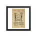 Vintage Gillette TTO Safety Razor Patent Drawing Framed Print - Phoenix Artisan Accoutrements