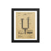 Vintage King C Gillette Patent Drawing 2 - 1904 Framed Print - Phoenix Artisan Accoutrements
