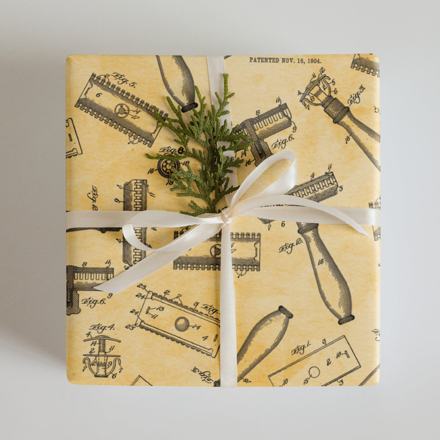 Vintage Safety Razor Gift Wrap Paper by Phoenix Shaving! | Made In USA