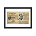 Vintage Star Safety Razor Ad Framed Print - Phoenix Artisan Accoutrements