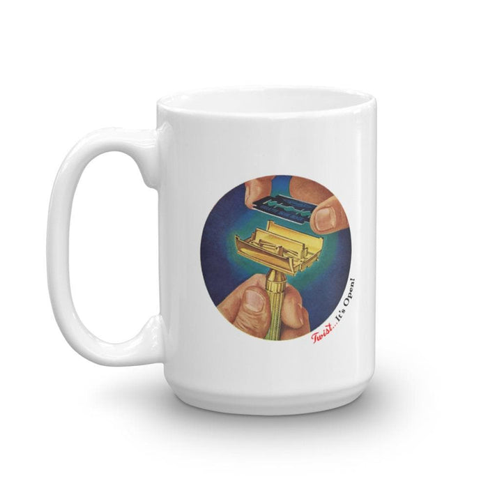 Vintage Twist to Open Ad Coffee Mug | Available in 2 Sizes! - Phoenix Artisan Accoutrements