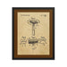Vintage Walbusch Slant Razor Patent Drawing Framed Print - Phoenix Artisan Accoutrements