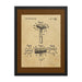 Vintage Walbusch Slant Razor Patent Drawing Framed Print - Phoenix Artisan Accoutrements