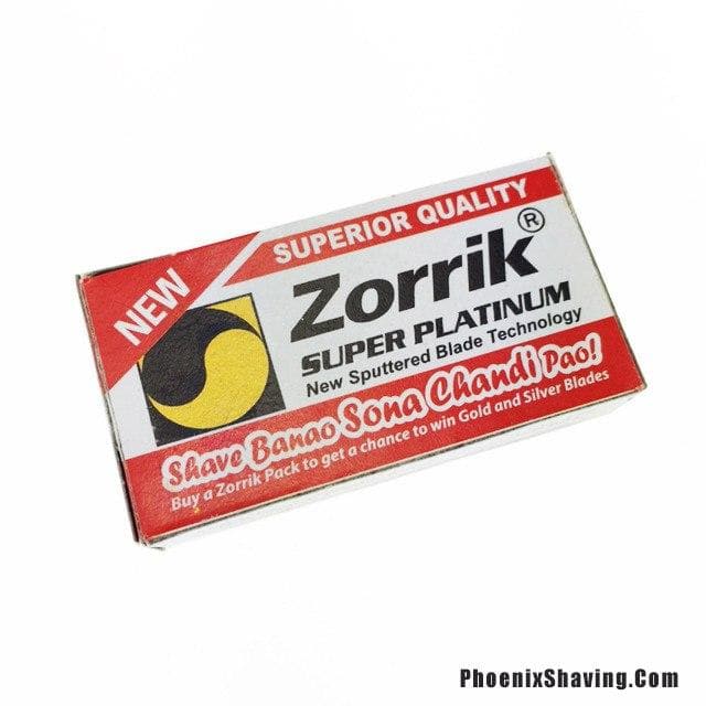 Zorrik Super Platinum DE Blades - 10 Pack — Phoenix Shaving