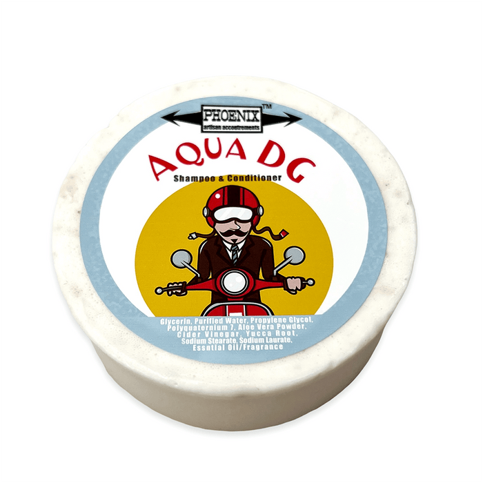 Aqua D/G Conditioning Shampoo Puck | A Splash of Cool Confidence - Phoenix Artisan Accoutrements
