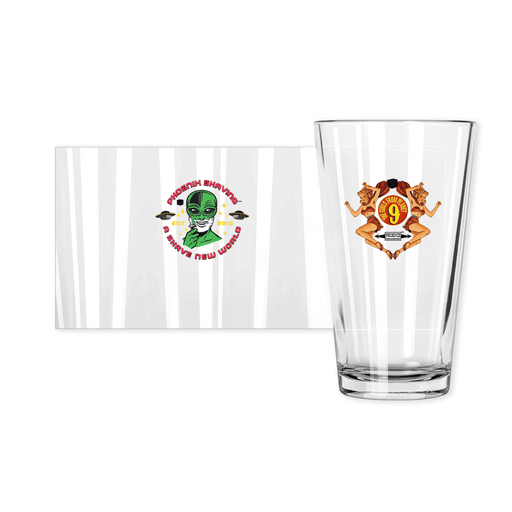 Girls From Planet 9 Pint Glass | Collectible | Made in the USA - Phoenix Artisan Accoutrements