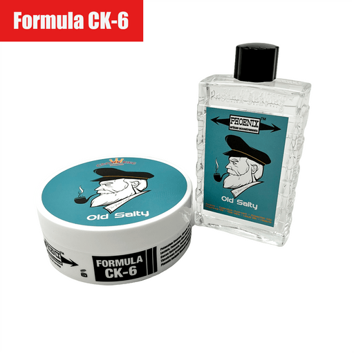 Old Salty Artisan Shave Soap & Aftershave/Cologne | Ultra Premium CK-6 Formula | 4oz - Phoenix Artisan Accoutrements