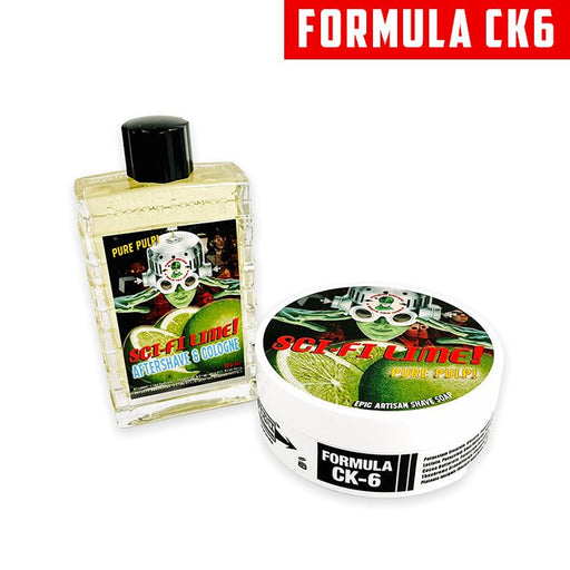 Sci-Fi Lime Artisan Shaving Soap & Aftershave Bundle Deal | Ultra Premium CK-6 Formula | 4 oz - Phoenix Artisan Accoutrements