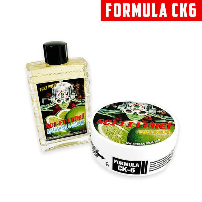 Sci-Fi Lime Artisan Shaving Soap & Aftershave Bundle Deal | Ultra Premium CK-6 Formula | 4 oz - Phoenix Artisan Accoutrements